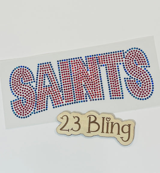 SAINTS 2 Color Spangle Transfer