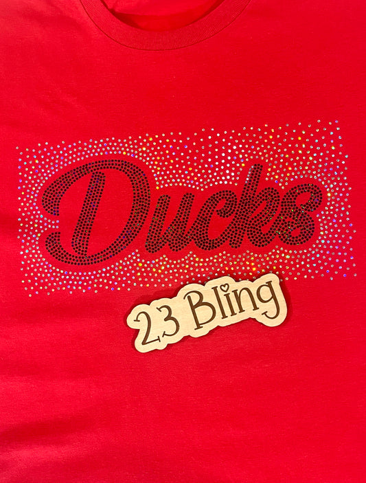 Ducks 2 Color Bling Tee