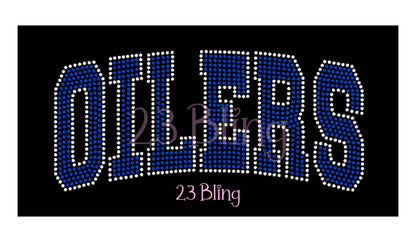 OILERS 2 Color Spangle Transfer
