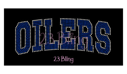 OILERS 2 Color Spangle Transfer