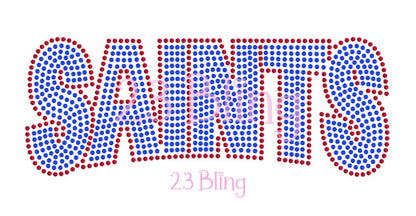 SAINTS 2 Color Spangle Transfer