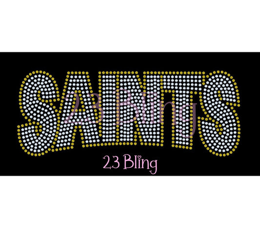 SAINTS 2 Color Spangle Transfer