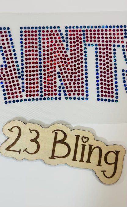 SAINTS 2 Color Spangle Transfer